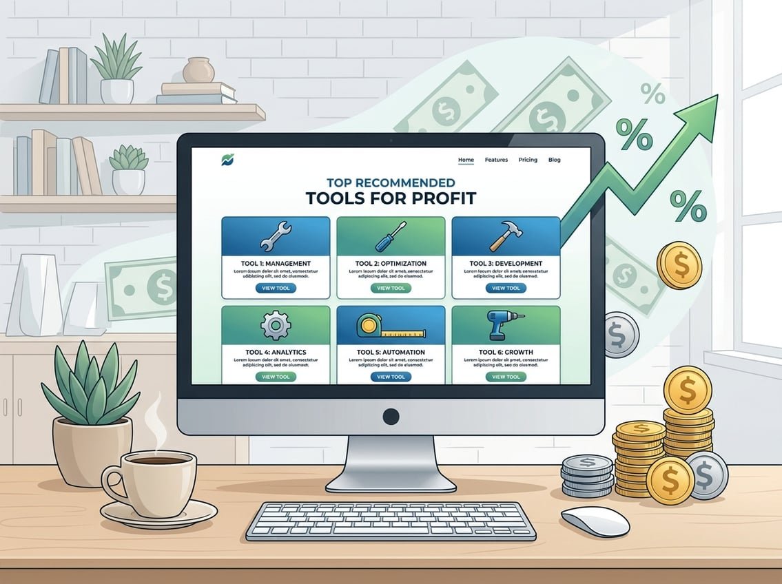 A clean product review layout on a computer screen with rating stars, checklist icons, and visual examples arranged in a simple, modern workspace.
